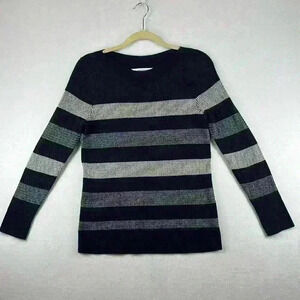 Market & Spruce Sweater Navy Women’s Size Small Cotton Blend Pullover